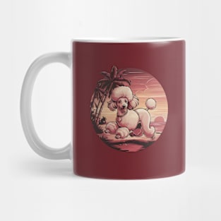 Vintage Retro Poodle Dog Mug